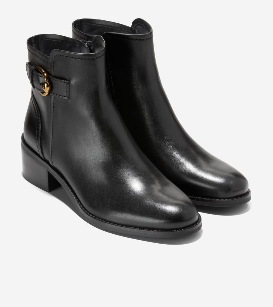 COLE HAAN ハンオーバー バックル ブーティー（ブラック） (Cole Haan