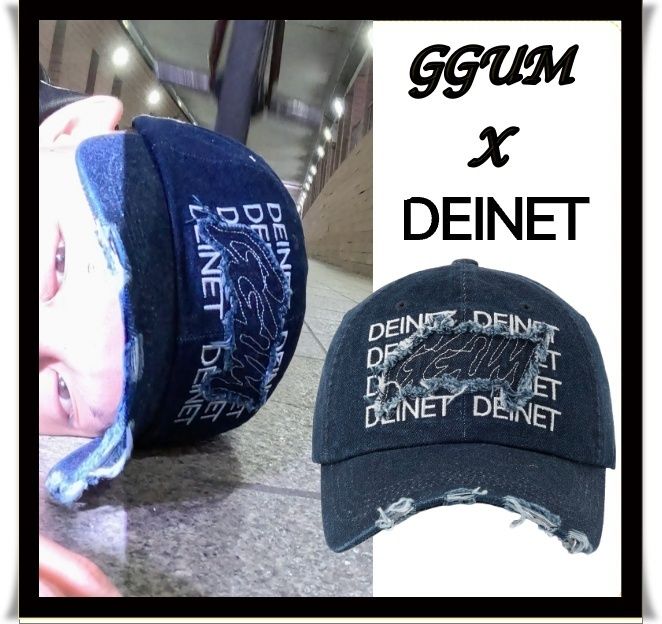 GGUM X DEINET】BALLCAP IN BLUE ☆TXT ヨンジュン コラボ (DEINET