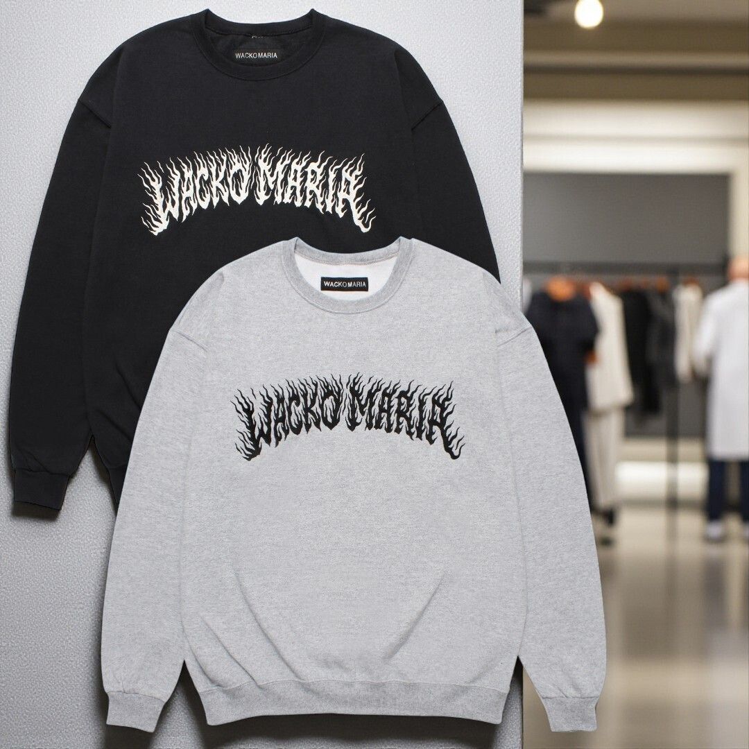 WackoMaria WACKO MARIA トレーナー ブラック トレーナー ワコマリア L