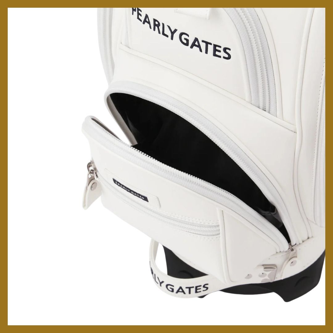 収納ポケット多数◎【PEARLY GATES】SNOOPY 合皮キャディバッグ