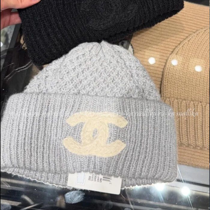 完売前に♡CCロゴ♡25K【CHANEL】ニット帽 ビーニー (CHANEL/ニット