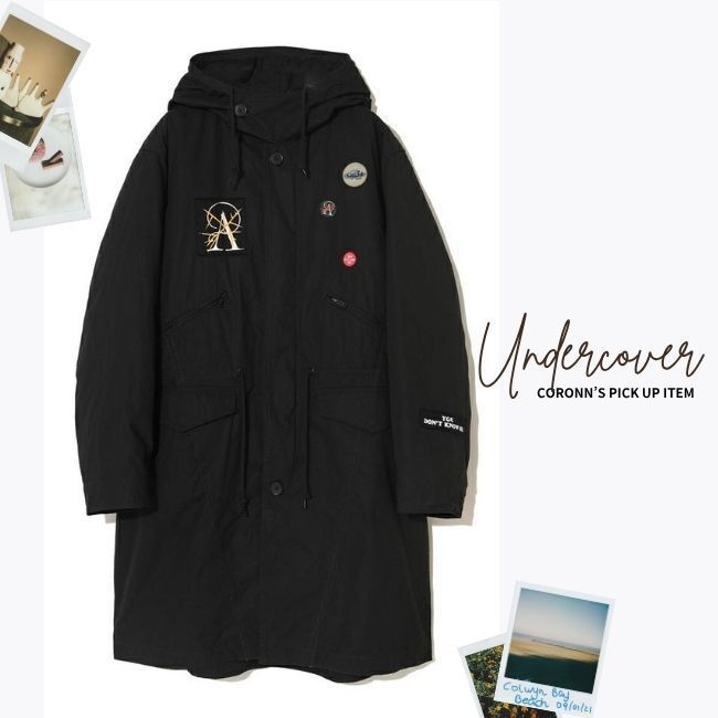 キムタク愛用【UNDERCOVER】ワッペン付き モッズコート (UNDERCOVER