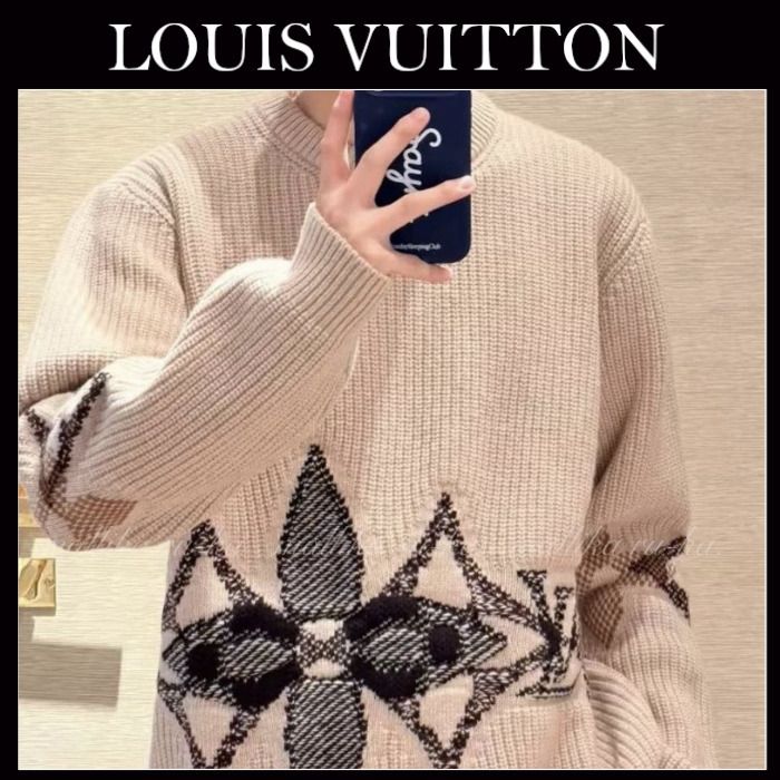 国内発☆お洒落【LOUIS VUITTON】グラフィックニット (Louis Vuitton