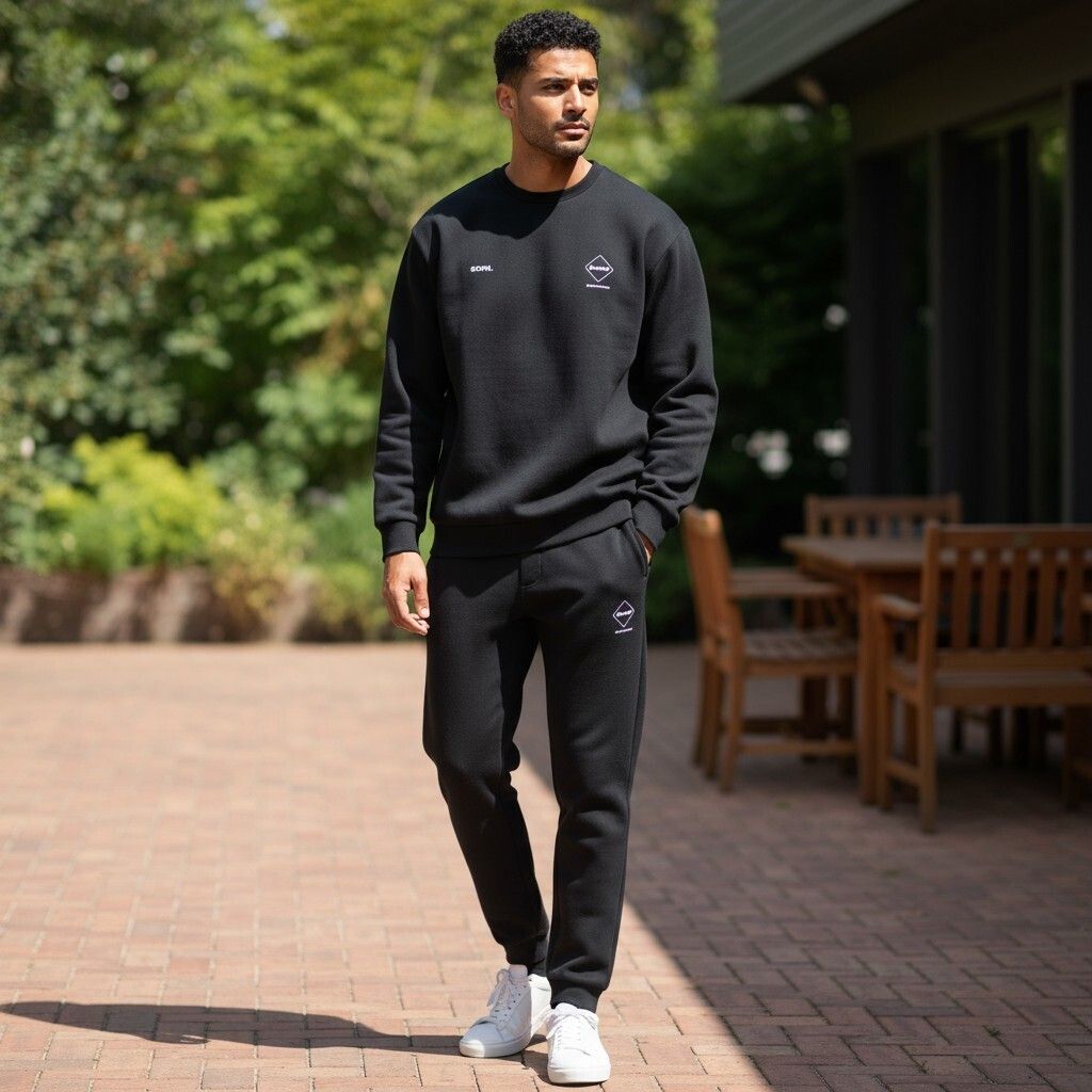 F.C.R.B TECH SWEAT CREWNECK TOP/TECH SWEAT JOGGER PANTS (F.C.Real