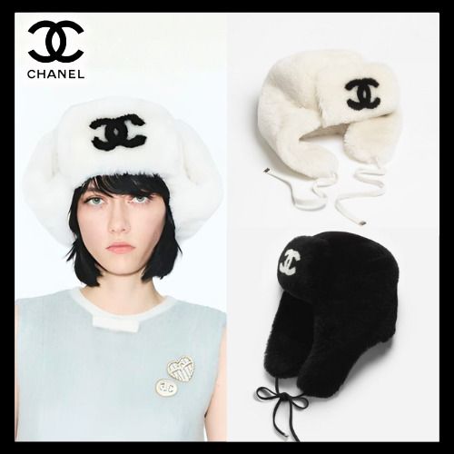 限定入荷☆【CHANEL】シアリングラムスキンハットブラック (CHANEL