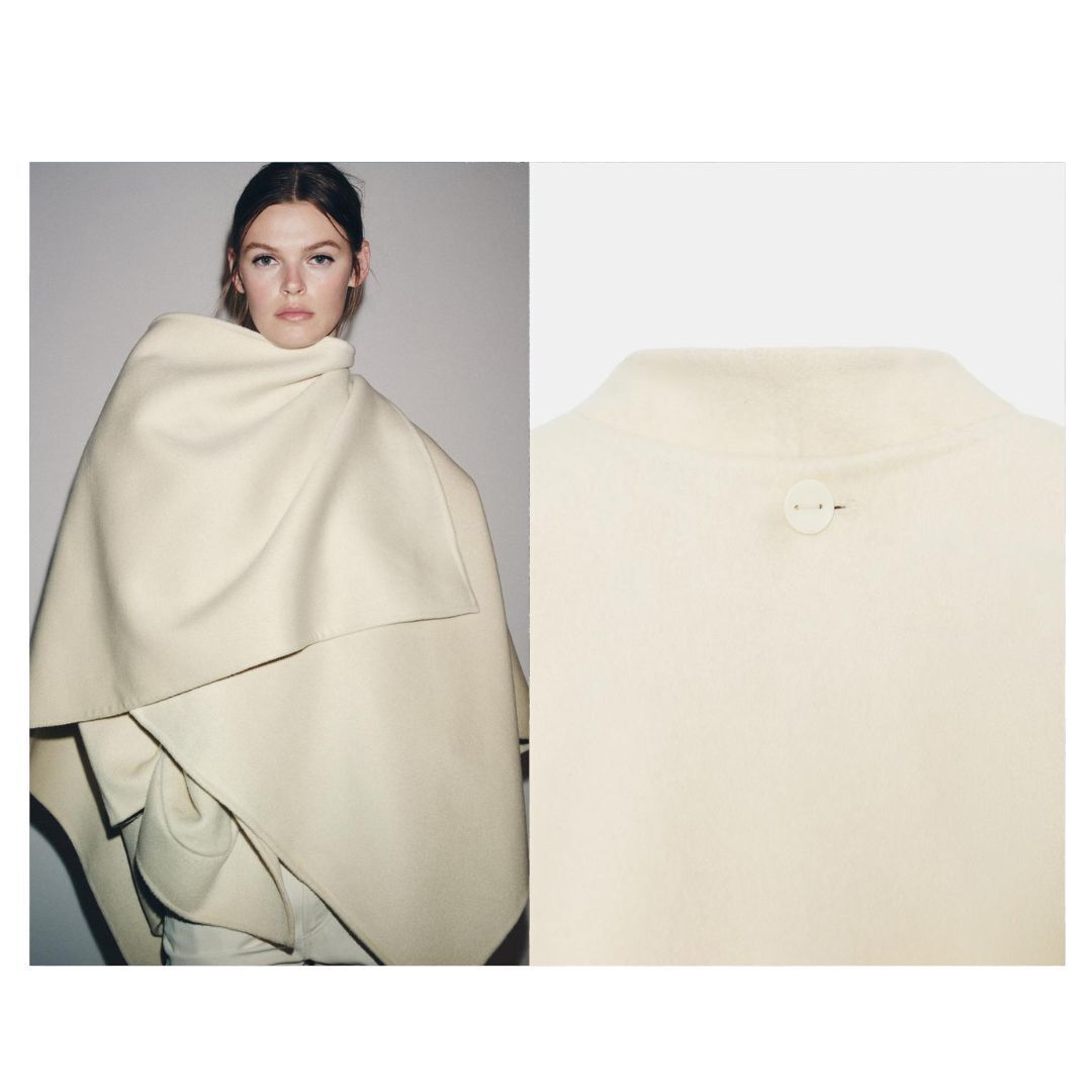 ZARA】NEW ZW COLLECTION ウールケープコート (ZARA/コート) 123534865