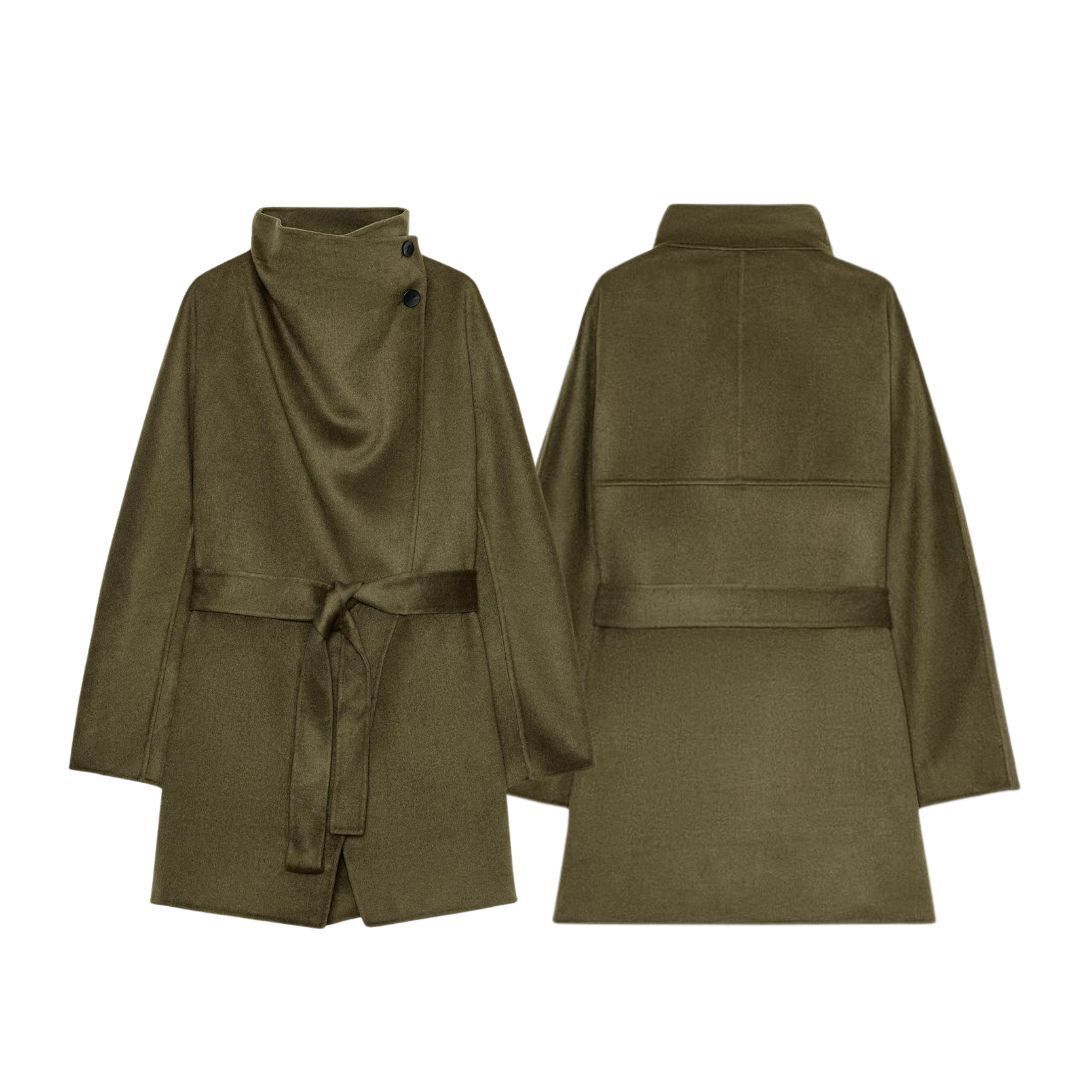 ZARA】ZW COLLECTION ウールブレンドハイネックコート (ZARA/コート