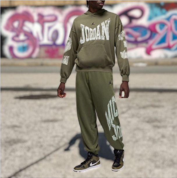 ジョーダン メンズ プルオーバー パーカー & パンツ すぐ届く！ (Nike