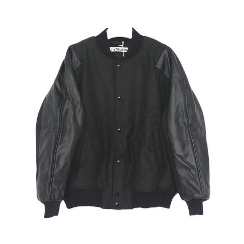ACNE アクネ ツイル ウール レザー ミックス ボンバージャケット (Acne