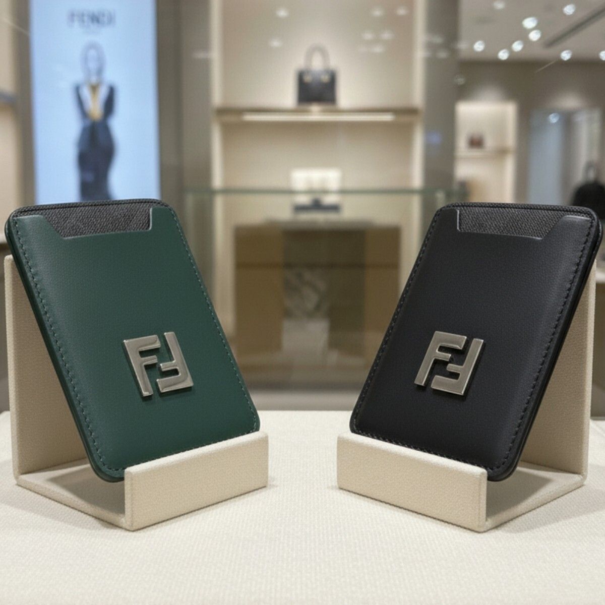 FENDI】フェンディ FFスクエア MagSafe カードケース (FENDI/カード