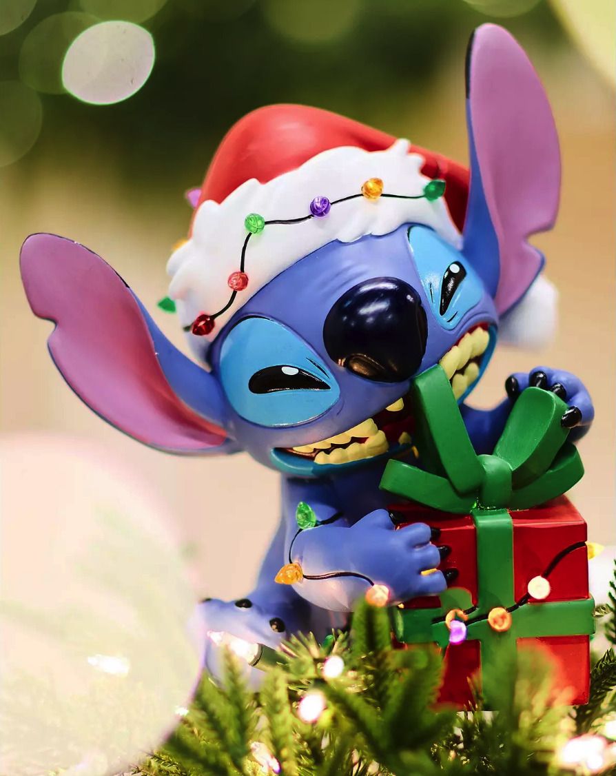 北米限定】スティッチ ライトアップ クリスマスツリートッパー (Disney