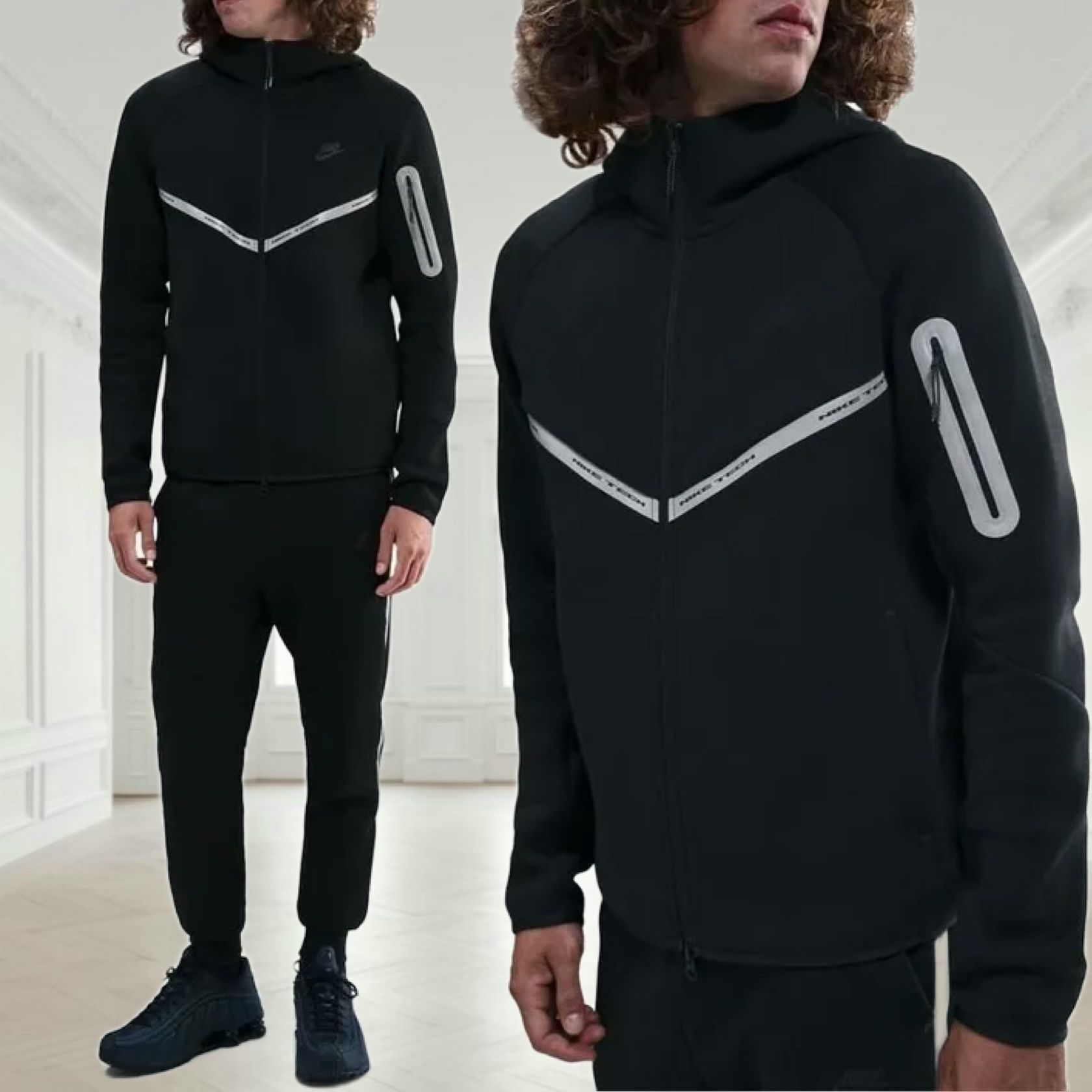 Nike テックフリース リフレクティブ 反射素材 フーディー (Nike