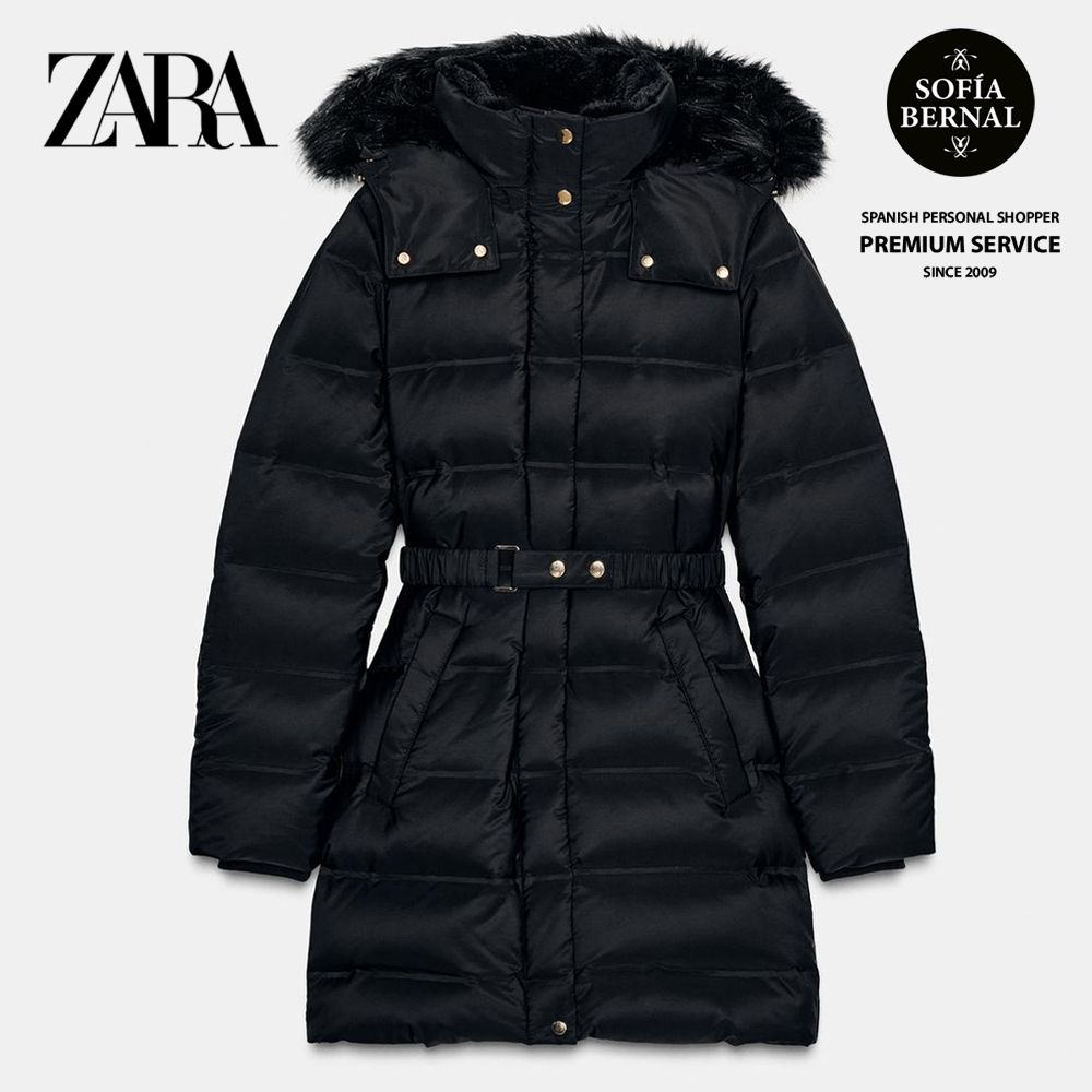 ZARA 撥水防風フード付きダウンジャケット (ZARA/ダウンジャケット