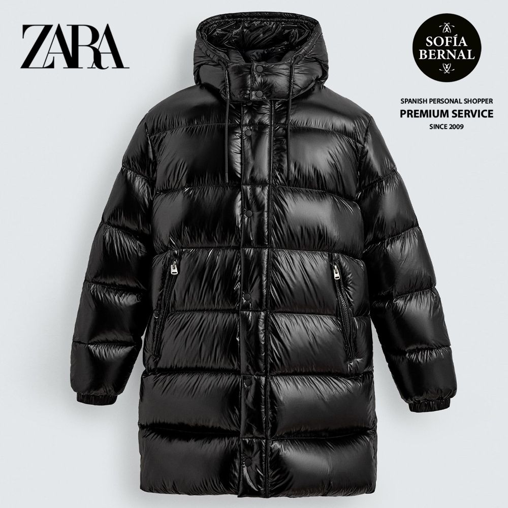 ZARA ロング丈100%フェザーダウンジャケット (ZARA/ダウンジャケット