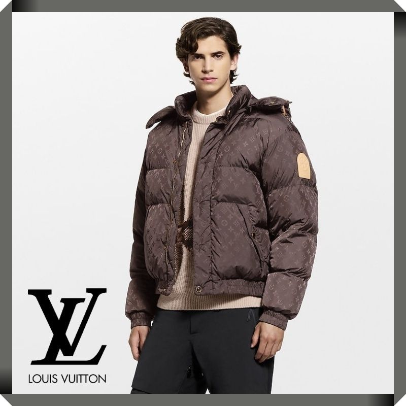 Louis Vuitton☆モノグラムダウンブルゾンジャケット ブラウン (Louis