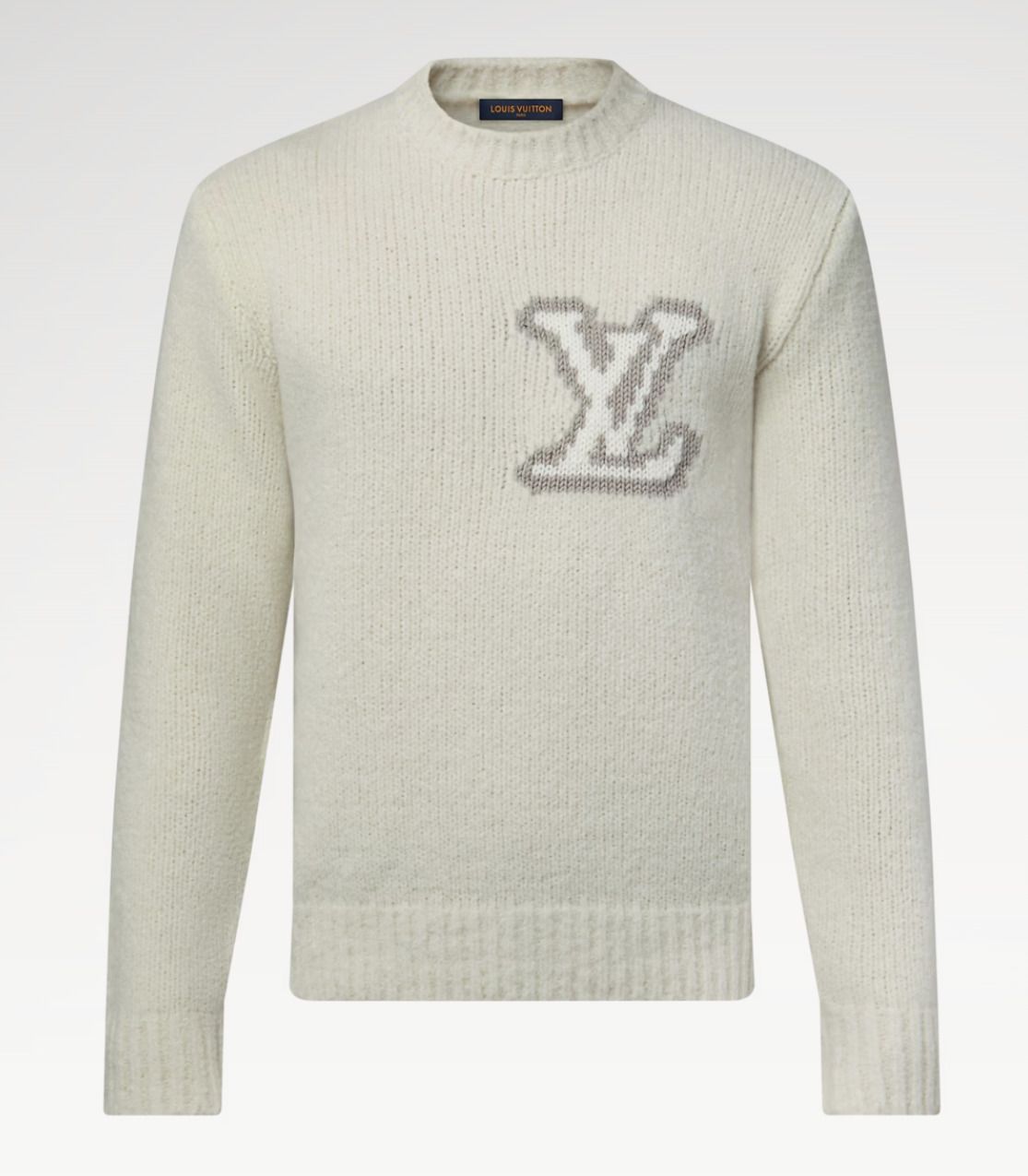 ふわふわ生地♪ Louis Vuitton クルーネックセーター 白 (Louis