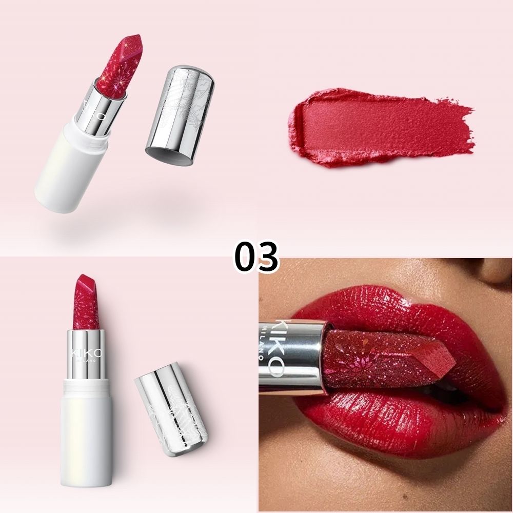 KIKO MILANO】Snow-Kissed Holiday☆Sparkly Peaks Lipstick (KIKO