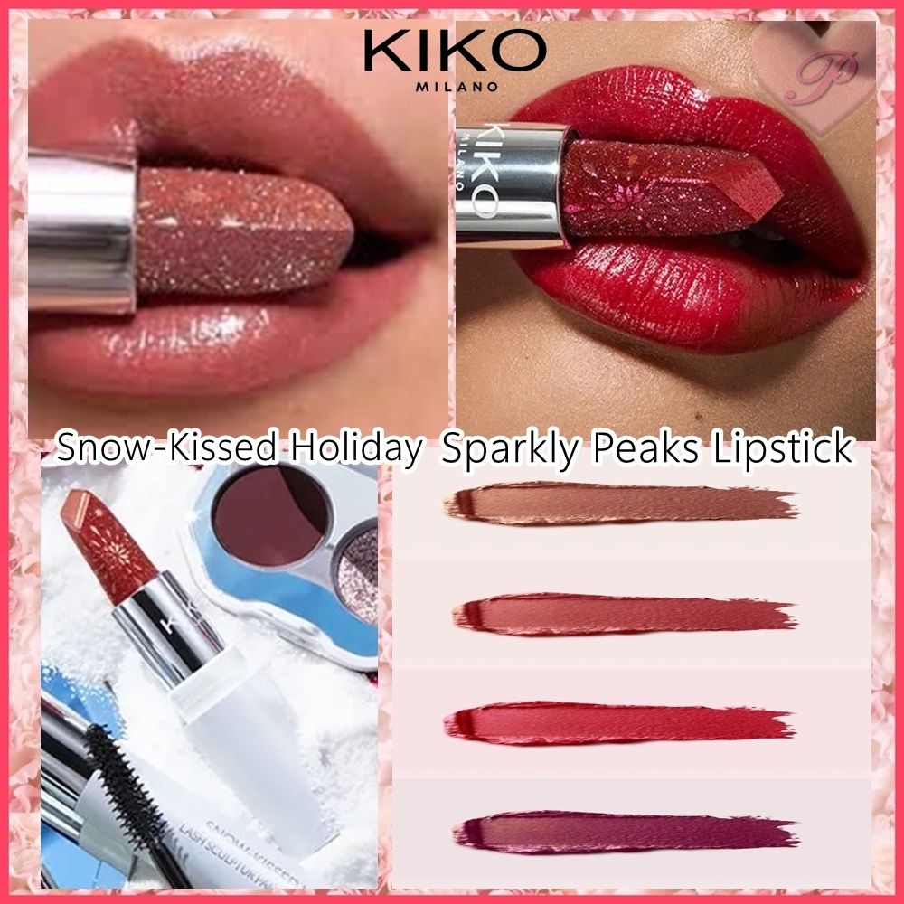 KIKO MILANO】Snow-Kissed Holiday☆Sparkly Peaks Lipstick (KIKO