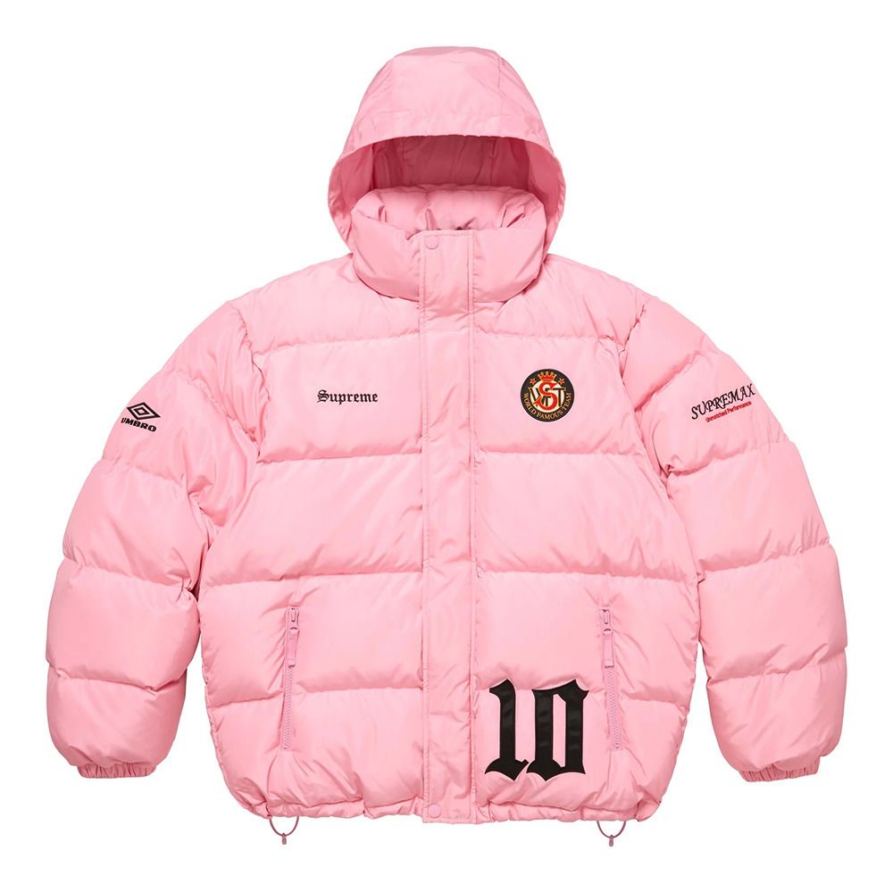 Supreme x Umbro】Down Puffer Jacket☆Pink☆25FW☆ (Supreme/ダウン
