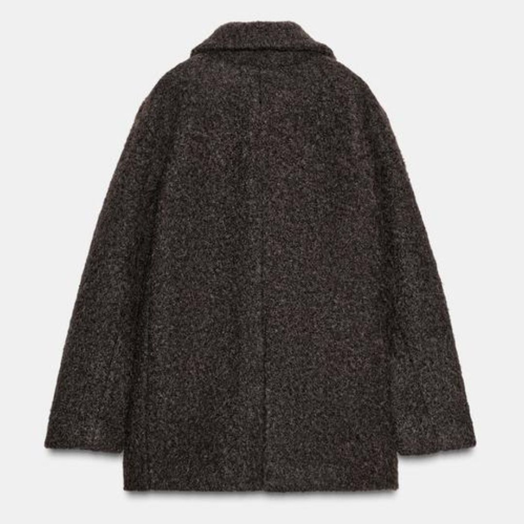 ZARA］ブークレダブルブレストミディ丈コート (ZARA/コート) 8073/328