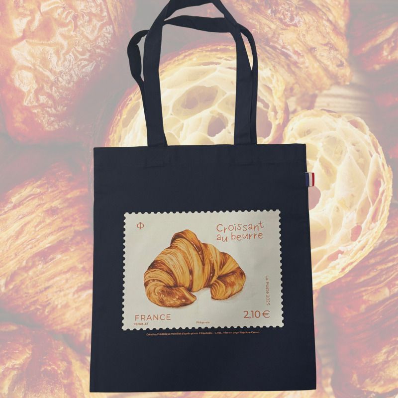 ☆仏限定☆【フランス郵便】クロワッサン切手デザイントート (トート