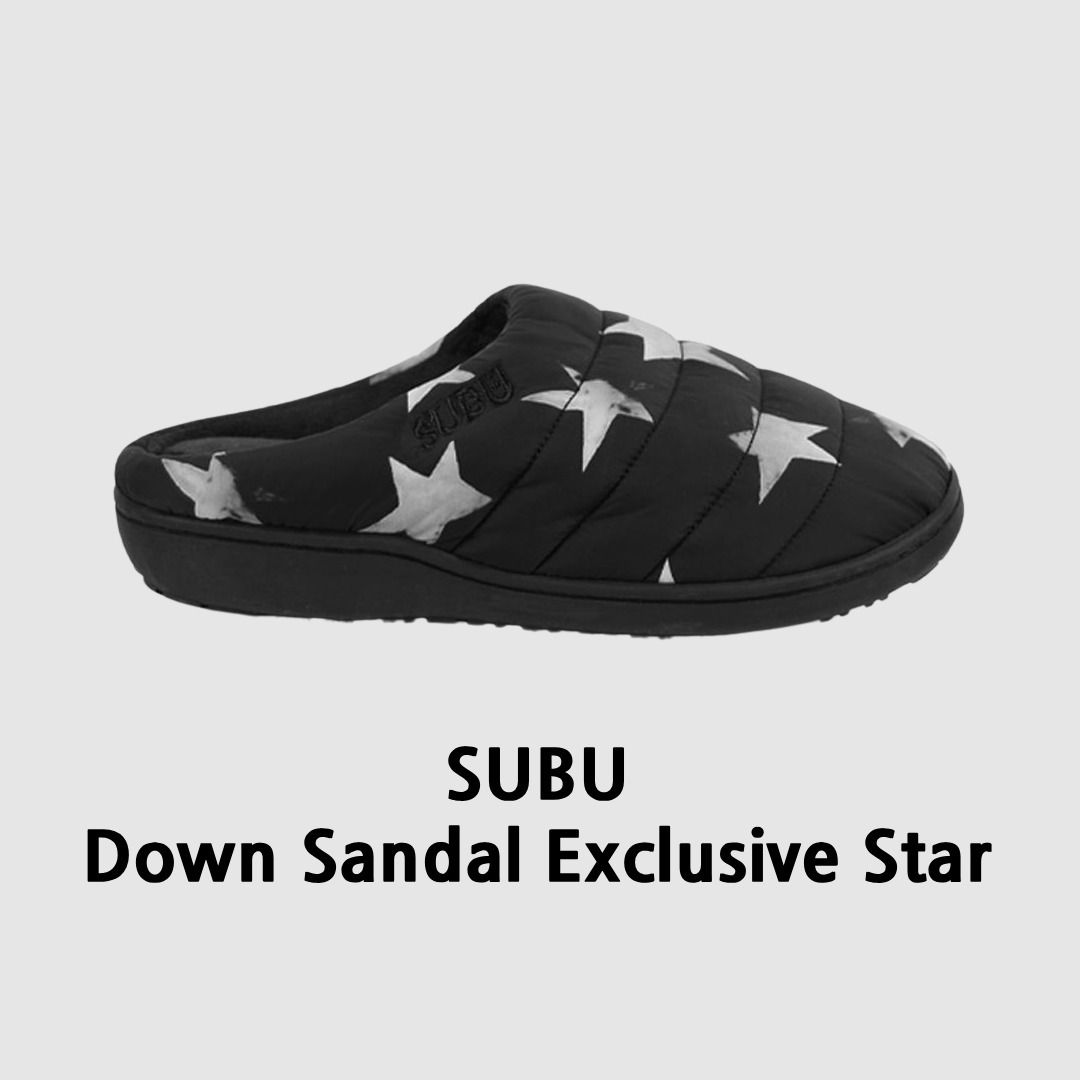 SUBU Winter Down Sandal Star スブ サンダル 冬用 スリッポン (SUBU
