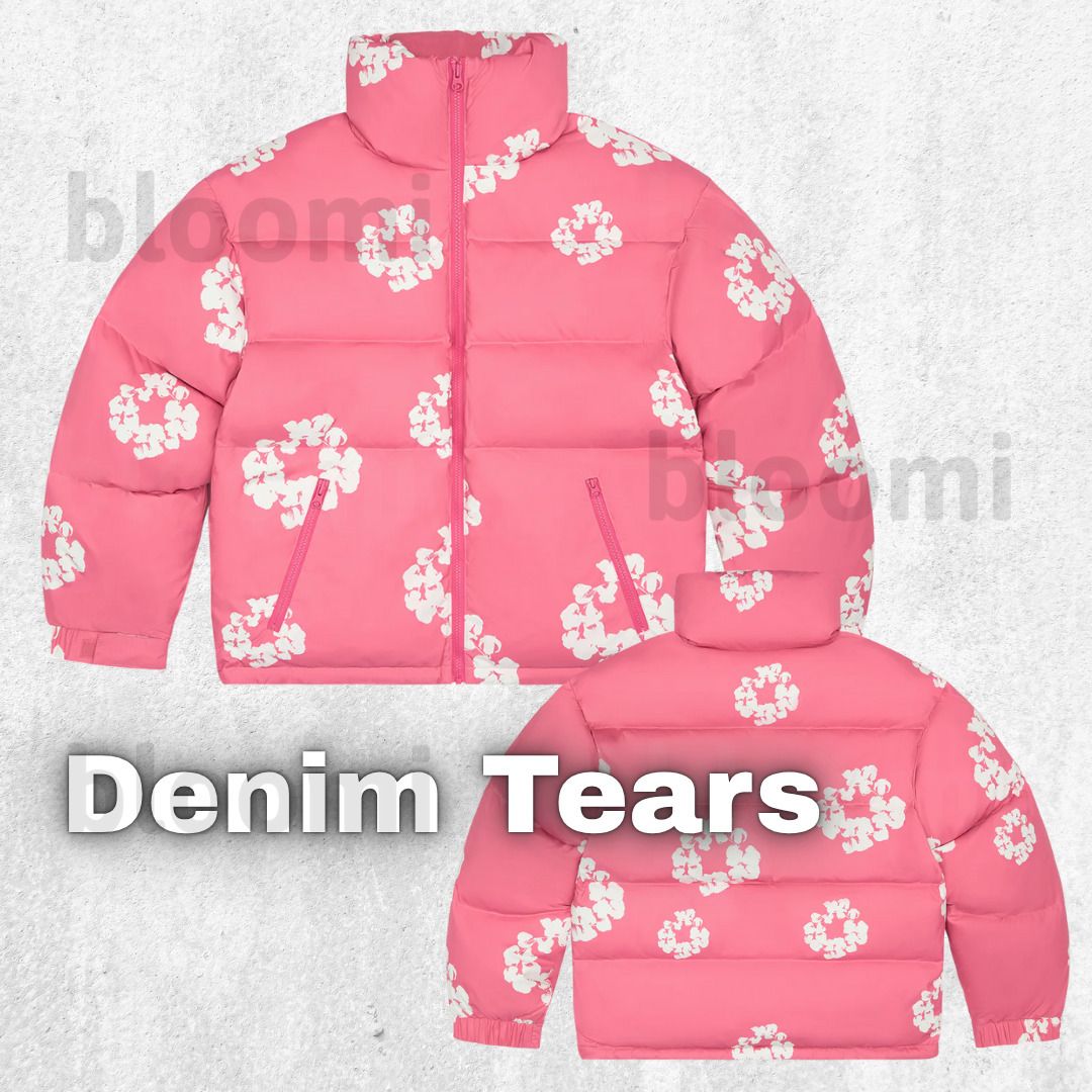 DENIM TEARS】ピンク☆Cotton Wreath パファー ジャケット (Denim
