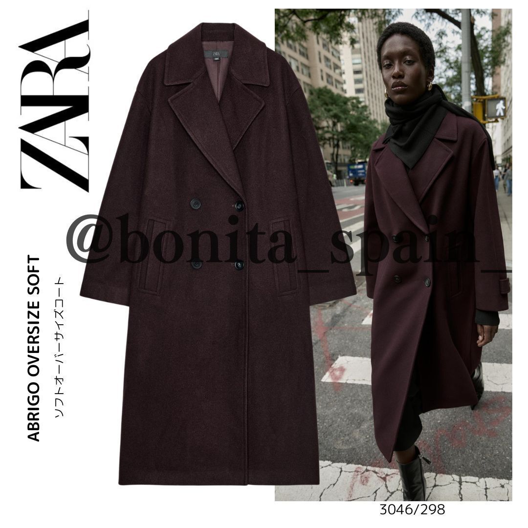 ZARA】ソフトオーバーサイズコート 3046/298 (ZARA/コート) 124464166