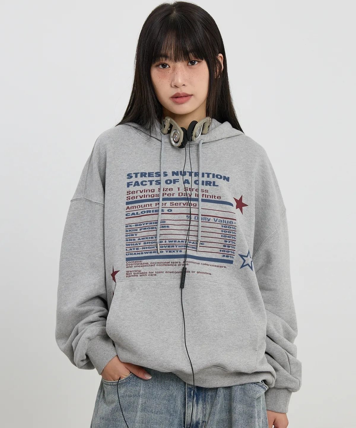 HOODHOOD】Girl Stress Nutrition ALD1 サンウォン着用 (HOODHOOD
