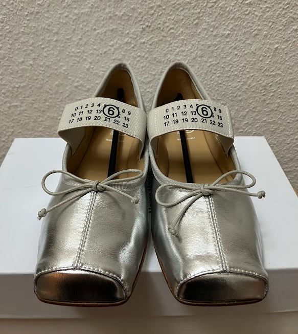 MM6 Maison Margiela メゾンマルジェラ バレエシューズ シルバー (MM6