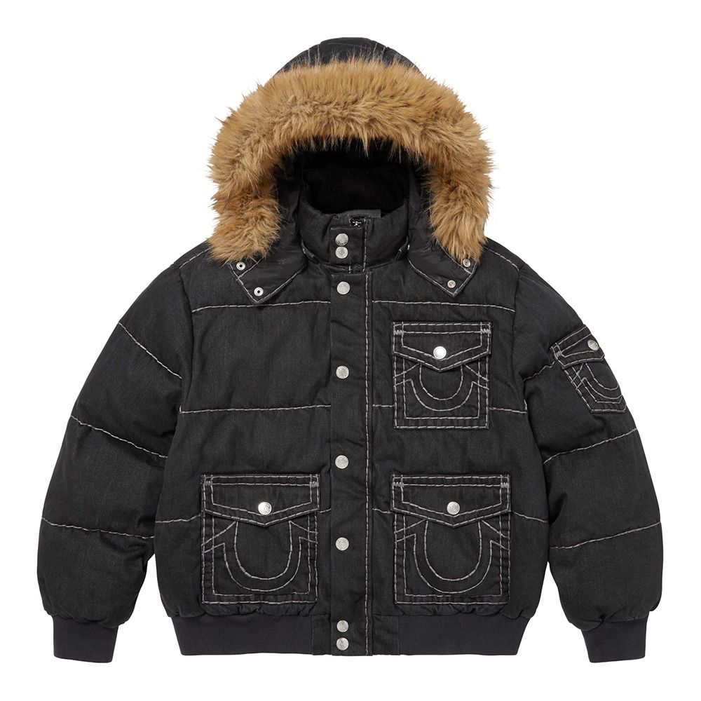 Supreme x True Religion】Puffer Jacket Black 25AW (Supreme/ダウン