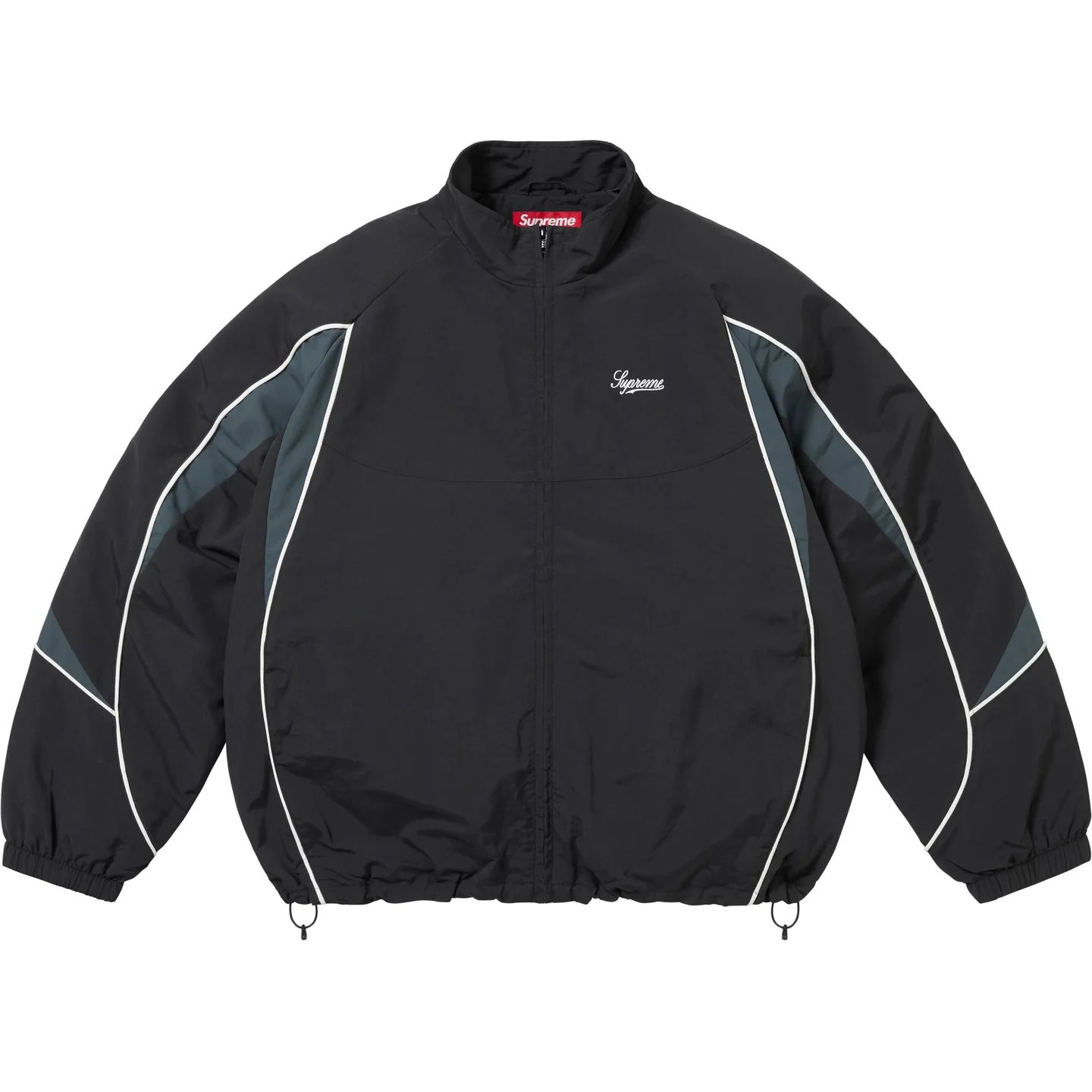 SUPREME】Contrast Piping Track Jacket Black -25FW (Supreme