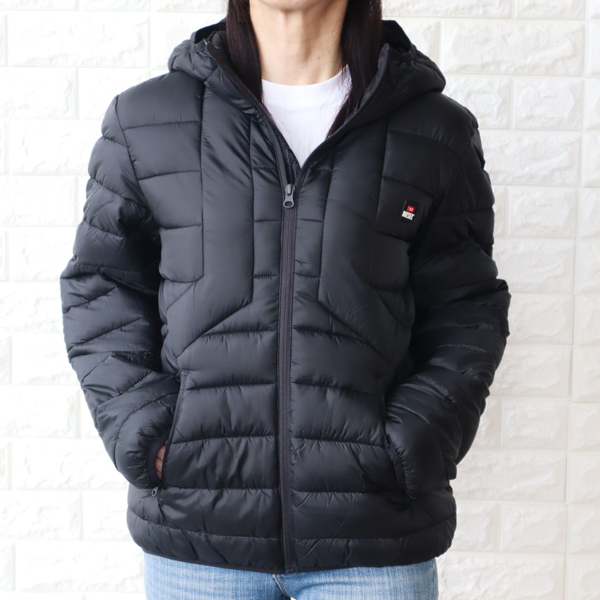 ディーゼル DIESEL フード付 パファージャケット リップストップ