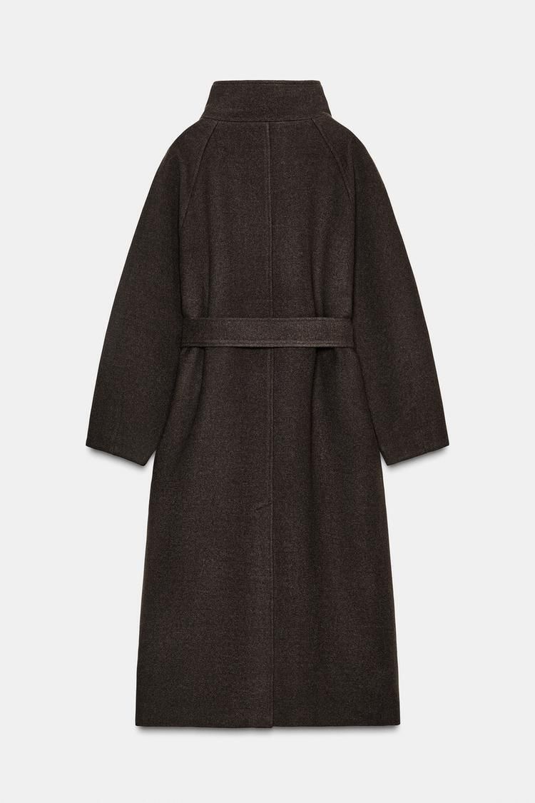 ZARA ソフトハイネックベルトコート 3046/369/700 (ZARA/コート) 3046