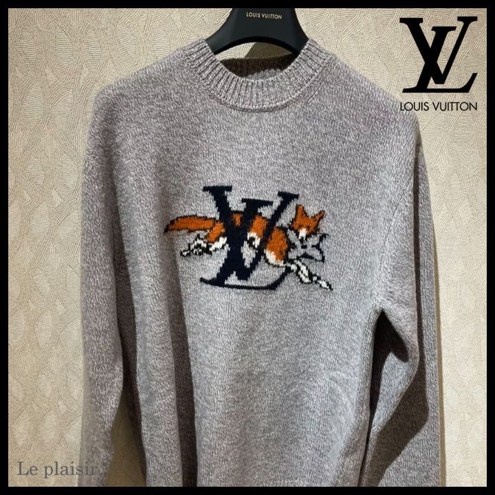 キツネ×LVロゴが目を惹く☆遊び心ある【Louis Vuitton】ニット (Louis