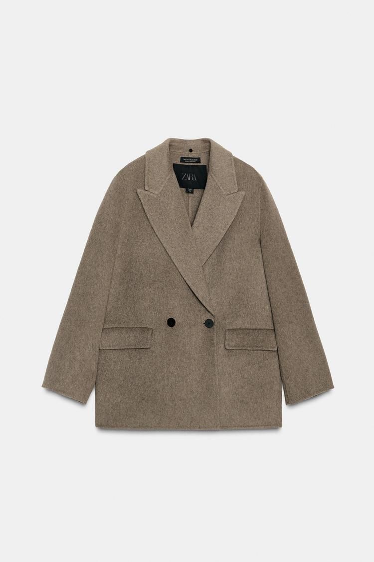 ZARA ウール混ブレザー フェイクファー襟 ZW COLLECTION (ZARA/コート