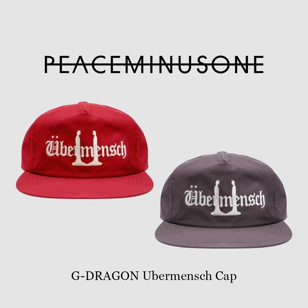 G-DRAGON】 Ubermensch Cap Burgundy Charcoal (peaceminusone