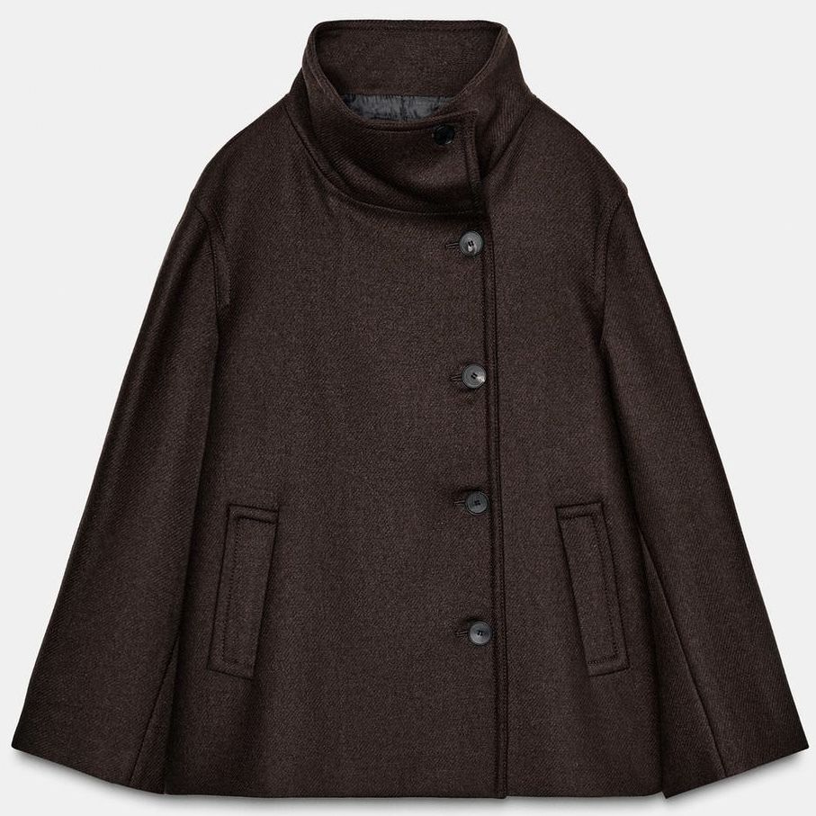 NEWアイテム☆】*ZARA* ザラ ハイネックウールショートコート (ZARA