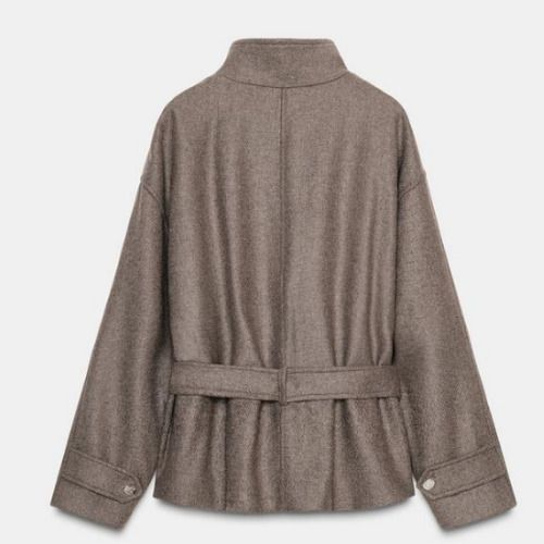 ベルト付き♪】ZARA☆クロップド丈ウールコート (ZARA/コート) 9514