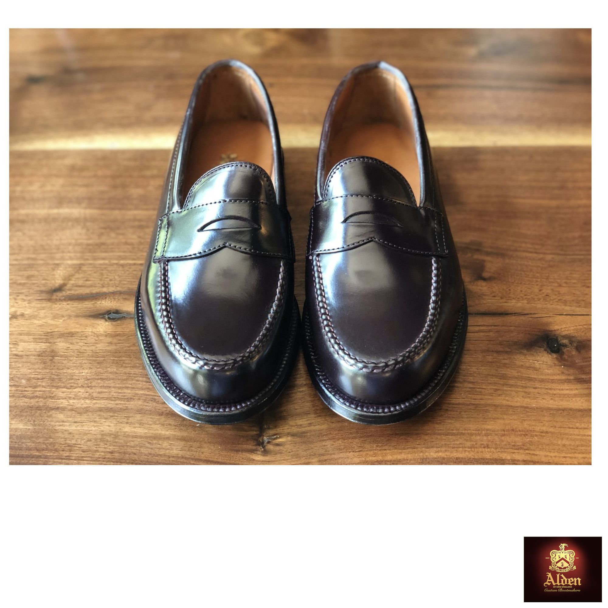 Alden] 986 ヴァンラスト Color 8 コードバン ペニーローファー (ALDEN