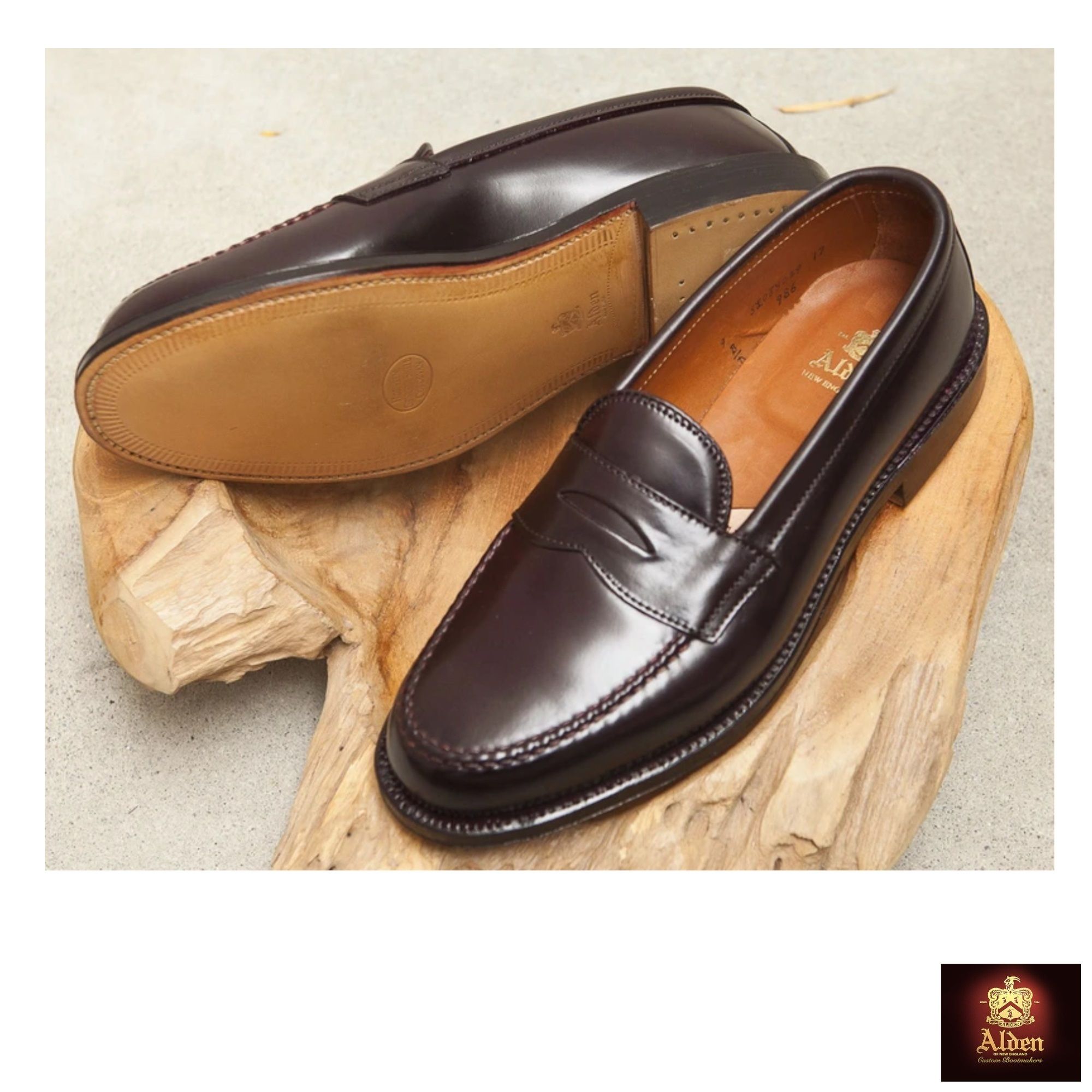 Alden] 986 ヴァンラスト Color 8 コードバン ペニーローファー (ALDEN