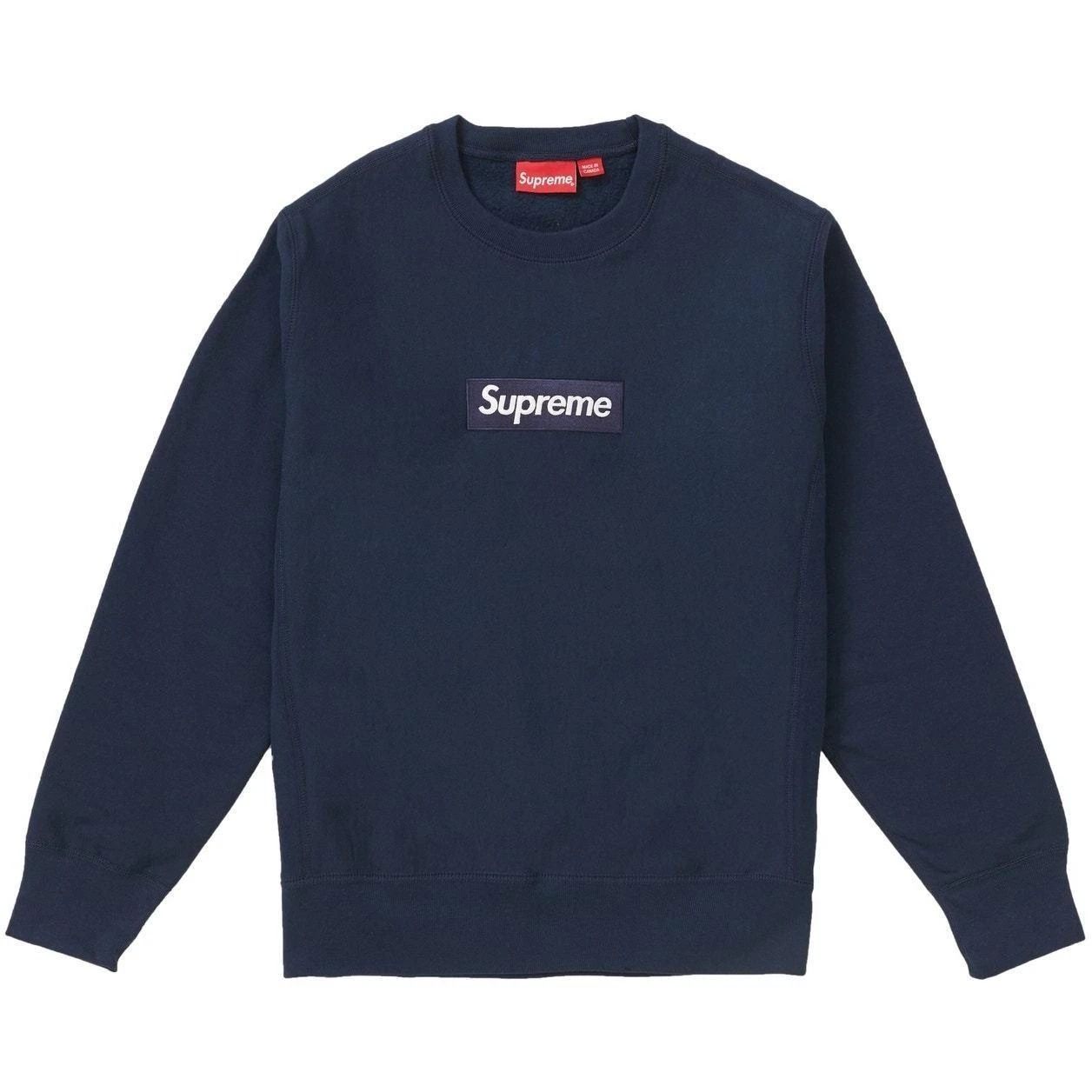 Supreme Box Logo Crewneck Navy シュプリーム トレーナー ロゴ