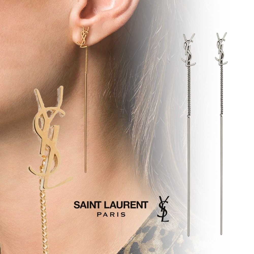 Saint Laurent オピウム YSL ピアス ゴールド/シルバー (Saint Laurent