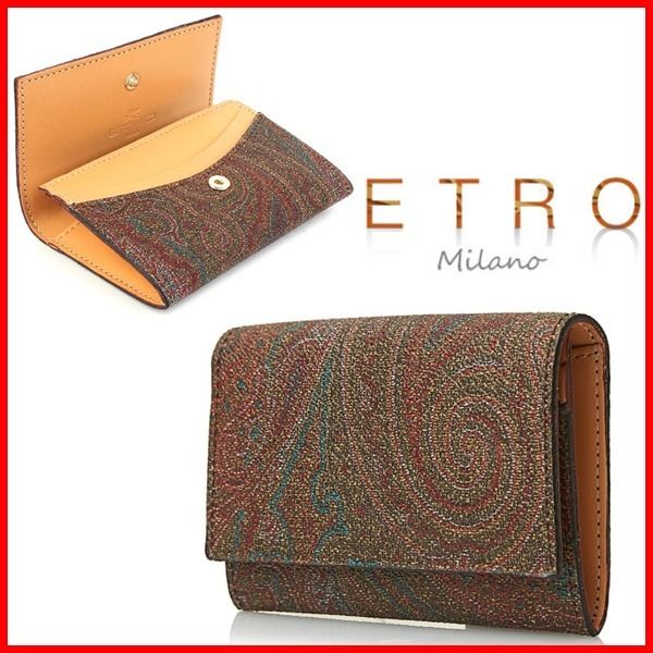 ☆ETRO☆ペイズリー カード 名刺入れ☆正規品・安全発送☆ (ETRO