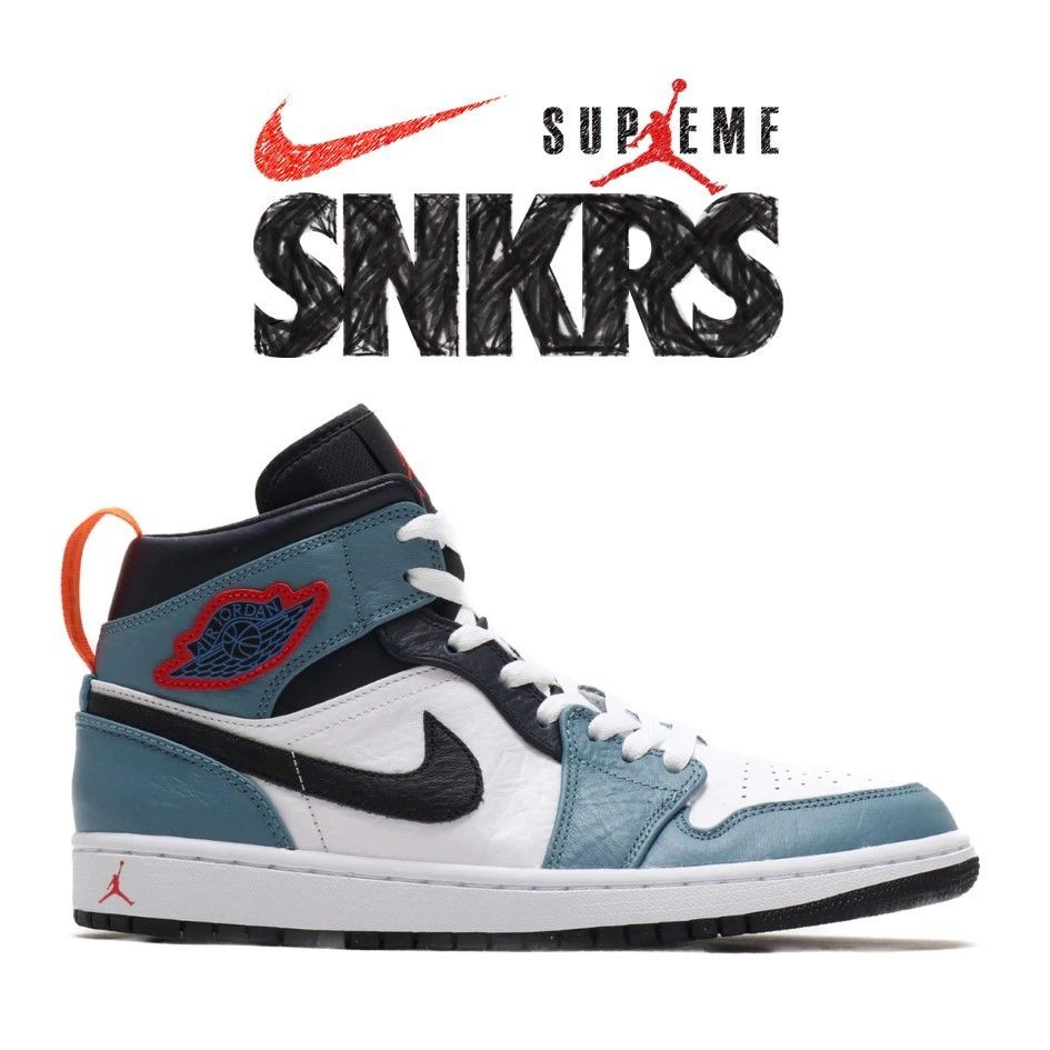 NIKE】AIR JORDAN 1 MID SE FRLS APLA WHITE (Nike/スニーカー