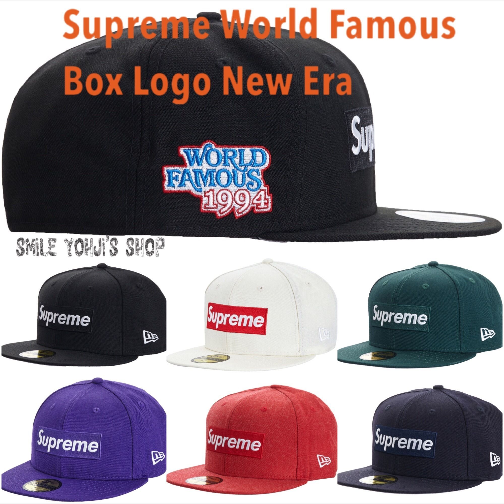 ☆20AW WEEK6☆Supreme World Famous Box Logo New Era (Supreme