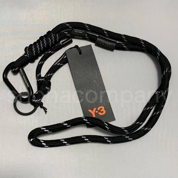 関税込】◇Y-3 ワイスリー◇ロゴ カラビナ コード ランヤード (Y-3