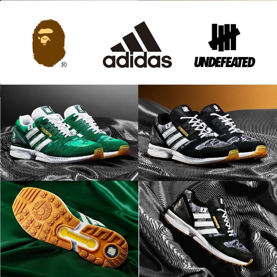 BAPE A BATHING APE × UNDEFEATED × adidas ZX 8000 24～30㎝ (adidas