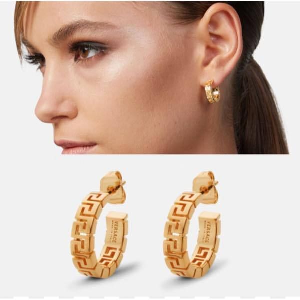 関税込】新作◇VERSACE ヴェルサーチェ◇グレカ ピアス (VERSACE