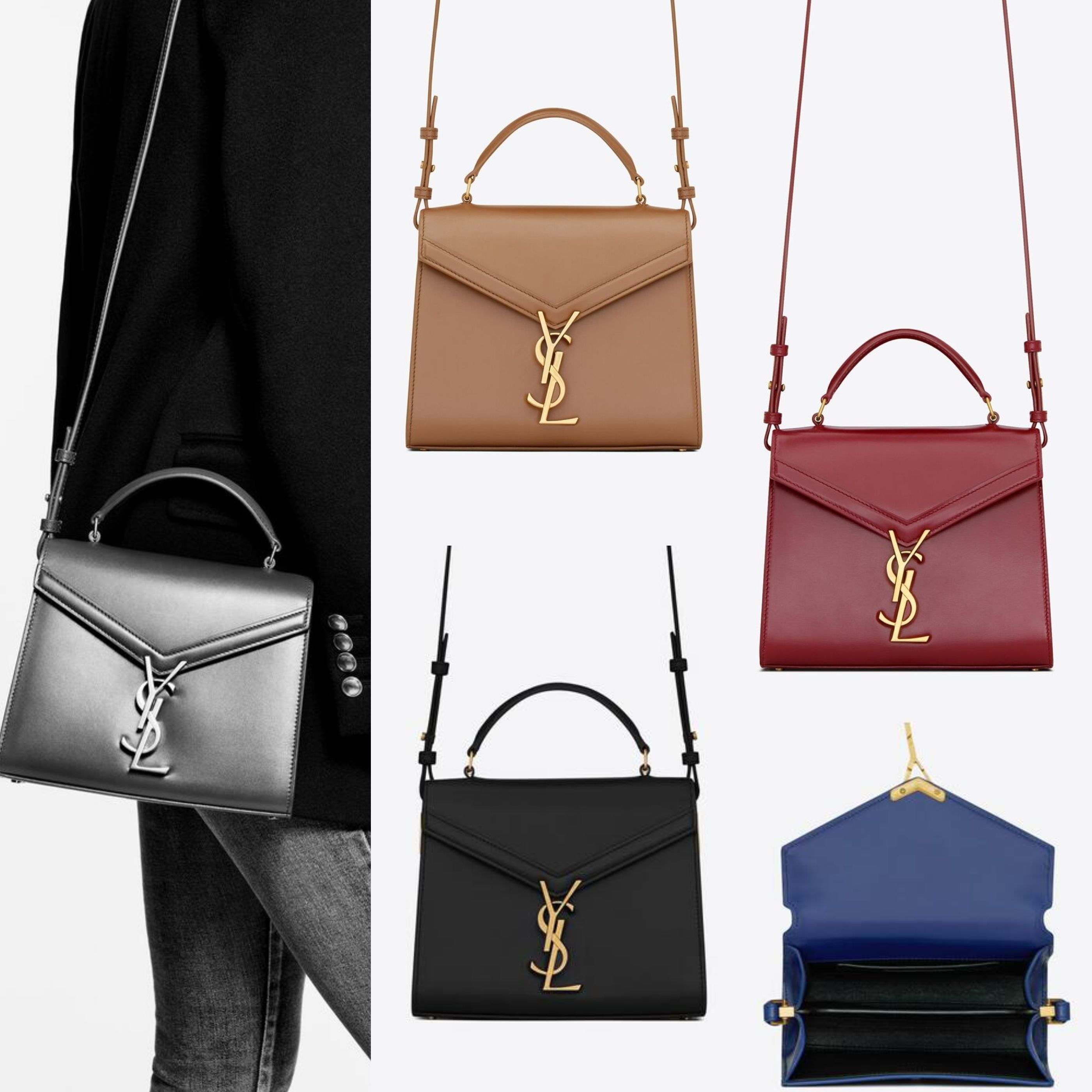 YSL【入手困難】シンプルミニハンドルバッグ カサンドラ 全色 (Saint